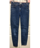 J Crew Women&#39;s Jeans Blue Sz 26 Toothpick Straight Stretch Mid Rise 24.5... - $274.54 MXN