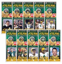 BRETT FAVRE 24K Gold Plated US Statehood Colorized Quarters 10-Coin Complete Set - £14.90 GBP