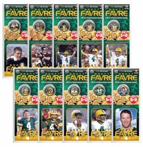 BRETT FAVRE 24K Gold Plated US Statehood Colorized Quarters 10-Coin Complete Set - £13.94 GBP