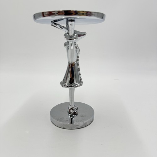 Pottery Barn Reindeer Pedestal Soap Holder Tray Metal Holiday Chromatic Metal Item image 5