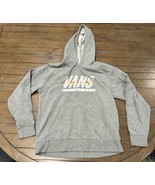 Vans Off The Wall Hoodie Mens Large Gray Sweatshirt Skate Sk8 Surf Beach - £12.73 GBP