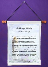 A Marriage Blessing - Personalized Wall Hanging (819-1) - $18.99