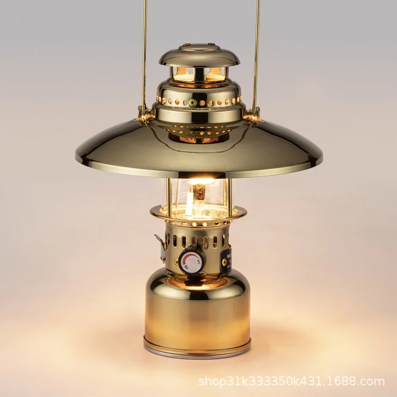 Retro Nostalgic Energy Saving Gas Lantern Mini Candle Lamp Tent Atmosphere - £106.68 GBP+