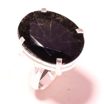 Black Spinel Faceted Gemstone Valentine's Day Gift Ring Jewelry 8.25" SA 2510 - £3.18 GBP