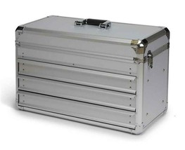 Groomer Barber Stylist Aluminum Traveling Three Tier Drawer Tool Storage Case - £225.21 GBP