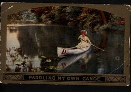 1912 - CONWAY SPRINGS to PEABODY KS - PADDLING MY OWN CANOE message 1c s... - $4.90
