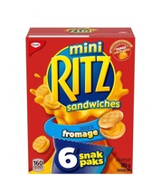 6 boxes of Christie Mini Ritz Sandwiches Cheese crackers paks 6.34 oz Free Ship - $36.77
