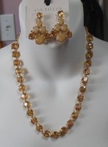 Ann Taylor Rhinestone Necklace and Earrings - £20.50 GBP
