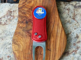 Ryder Cup 2025 Red Divot Tool Affortably Priced with Ball Marker - $269.82 MXN