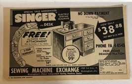 1961 Singer Sewing Machines Vintage Print Ad Advertisement  PA3 - £11.47 GBP