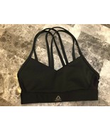 Reebok Black Bralette Criss Cross Strap Back Removable Pads SZ Small or XS - €8,53 EUR