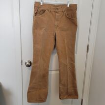 Vintage Carhartt Pants Mens 38x32 BRN Brown Duck Canvas Dungaree Made In... - $58.40