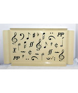 Vintage Music Note Design Motif Bar / TV Dinner / Cocktail  Serving Tray... - $123.46 CAD