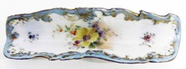 Antique Victorian Footed Porcelain Pen Tray - £11.99 GBP