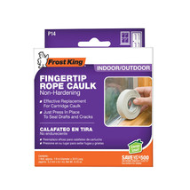 NEW FROST KING P14H GRAY FINGERTIP 3/16&quot; BY 30 FOOT ROLL ROPE CAULK SEAL... - $14.99