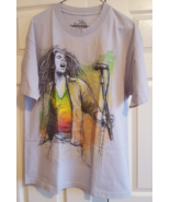 T-Shirt Bob Marley Reggae Gray 100% Cotton Large Made In Mexico Graphic Tee - $349.95 MXN