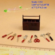 1:12 Scale Dollhouse Miniatures Tool Box Set Pinchers Hammer Doll House Workshop - £6.78 GBP