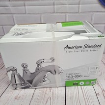 American Standard Symphony 153-656 2 Handle Chrome 4&quot; Sink Faucet NIB - $44.68