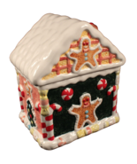 World Bazaar Cookie Jar Gingerbread House Ceramic Christmas Holiday 10X8... - $22.43