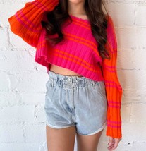 Day + Moon Pop Stripe Sweater Size L - $26.73