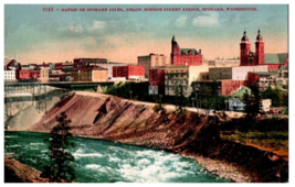 Rapids on the Spokane River Washington Edward H Mitchell Postcard - £12.60 GBP