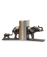 SPI Aluminum Elephant and Baby Bookends - £128.46 GBP