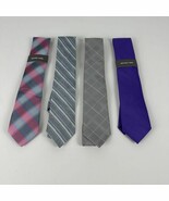 Michael Kors Men&#39;s Classic Lot of 4 Premium Polyester/Silk Ties Assorted-OS - $62.87 CAD