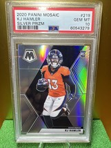 KJ HAMLER 2020 Mosaic Silver Prizm Rookie RC #219 Buffalo Bills 244 PSA 10 - $14.96