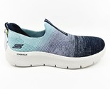 SKECHERS Go Walk Flex Cali Sunset Navy Aqua Womens  Slip On Sneakers - $59.95