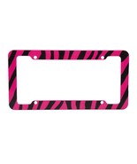 Zebra Pink and Black License Plate Frame - $92.58 MXN