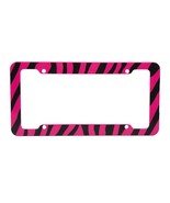 Zebra Pink and Black License Plate Frame - £3.95 GBP