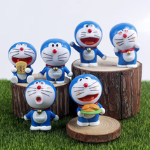 6Pcs/set Kawaii Anime Doraaemon Pvc Action Figure Model GK Toys Cute Kids - $28.99