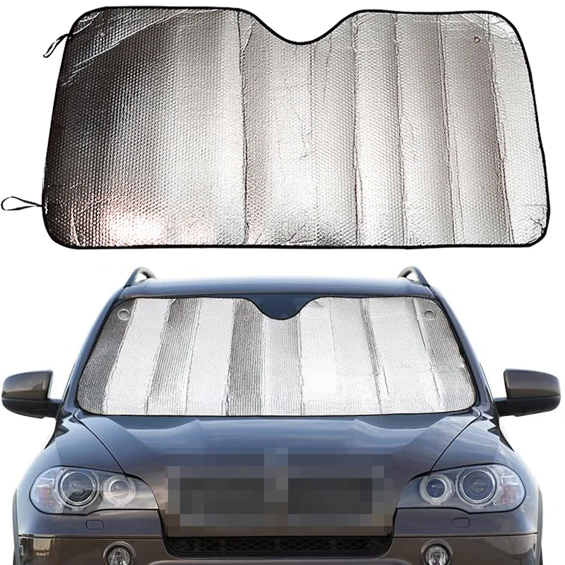 Car Windshield Sunshade Curtain Front Window Sun Shade Protector Foldabl... - £9.19 GBP+