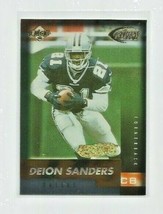 Deion Sanders (Dallas Cowboys)1999 Collector&#39;s Edge Fury Galvanized Card #117 - £5.33 GBP
