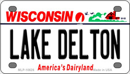 Lake Dalton Wisconsin Novelty Mini Metal License Plate Tag - $14.95