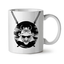 Japanese Warrior Fantasy NEW White Tea Coffee Mug 11 oz | Wellcoda - £12.64 GBP