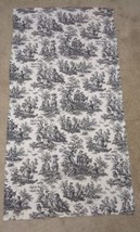 Waverly Country Life Toile Curtains Drapes French Country Panel White &amp; Black - £17.57 GBP