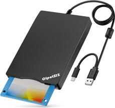 Floppy Disk Reader USB C External 3.5 inch 1.44 MB Floppy Disc Reader Dual USB A - £32.15 GBP
