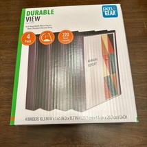 Pen+Gear Durable View 1&quot; D-Ring Binder Black 4 Count Durable 220 Sheet C... - $8.99