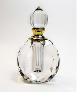 Genuine Lead Crystal Perfume Oil Bottle With Stopper and Glass Rod. - $59.00