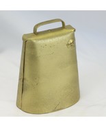 Antique Steel Cow Bell Original  Hand Riveted  7-1/2&quot; Tall - $54.87