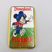 Vintage Disneyland Mickey Mouse Pigskin Classic II Rectangular Pin Pinback - £9.52 GBP