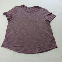 Lululemon Classic Fit Women Light Purple Crewneck T-Shirt Top Measured C... - $19.59