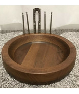 Vintage Black Walnut Solid Black Walnut Kustom Kraft Made In USA 8.5” Di... - $70.13