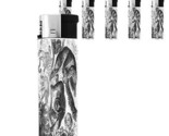 Cute Sloth Images D10 Lighters Set of 5 Electronic Refillable Butane  - £12.62 GBP