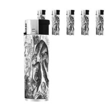 Cute Sloth Images D10 Lighters Set of 5 Electronic Refillable Butane  - £12.62 GBP