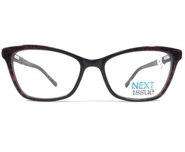 Next Issue AN 194 COL 80 Eyeglasses Frames Black Purple Cat Eye 51-16-135 - £21.81 GBP