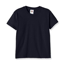 Fruit Of The Loom Boy&#39;s SS028B Short Sleeve T-Shirt, Blue (Deep Navy), 1... - $11.00