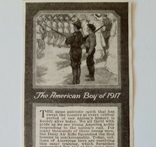 1917 Daisy Air Rifles Pump Gun Military Advertisement Antique Firearms L... - $14.99