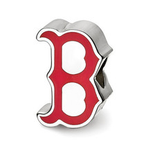 SS MLB  Boston Red Sox B Enameled Logo Bead - £55.05 GBP